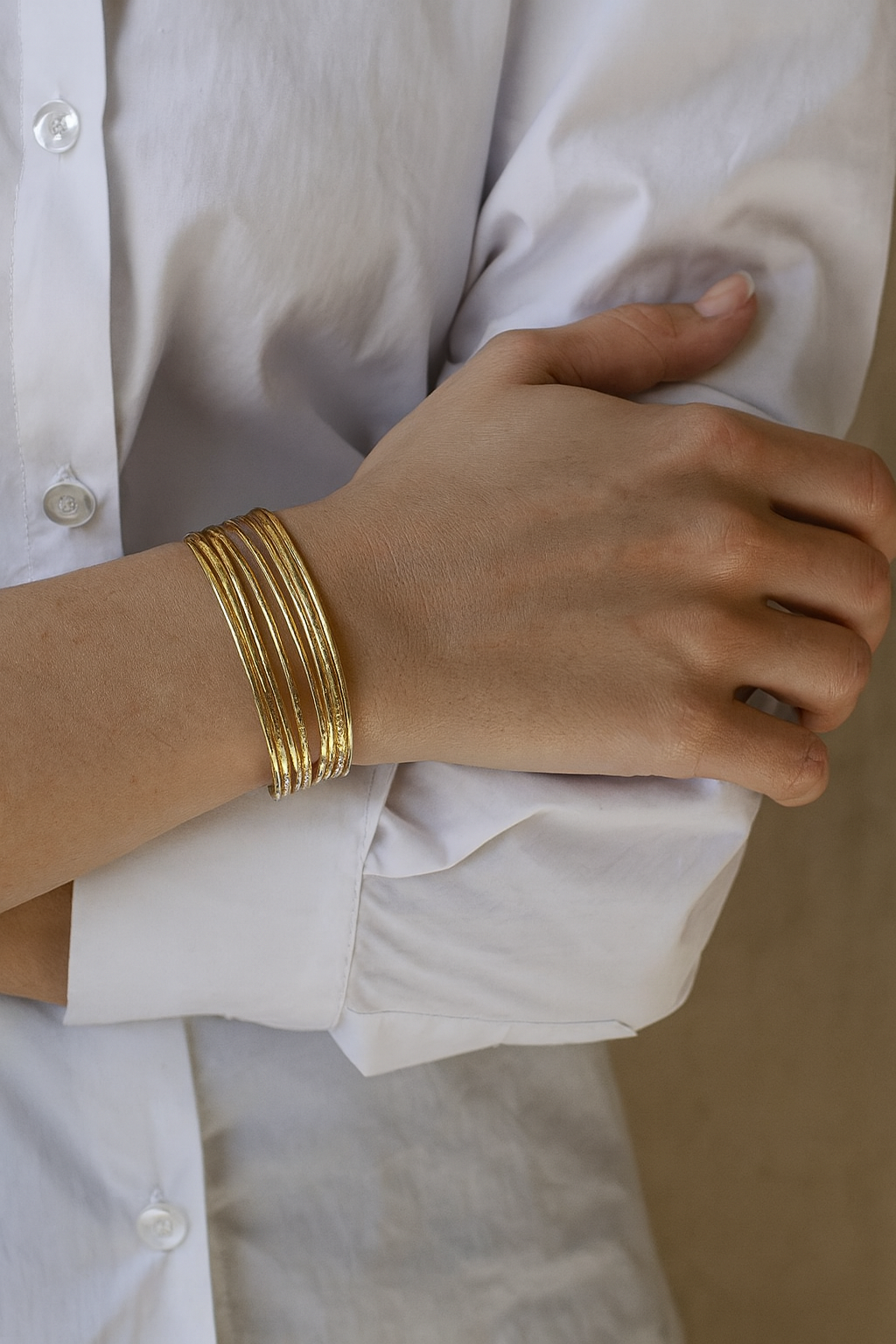 Golden Harmony Cuff