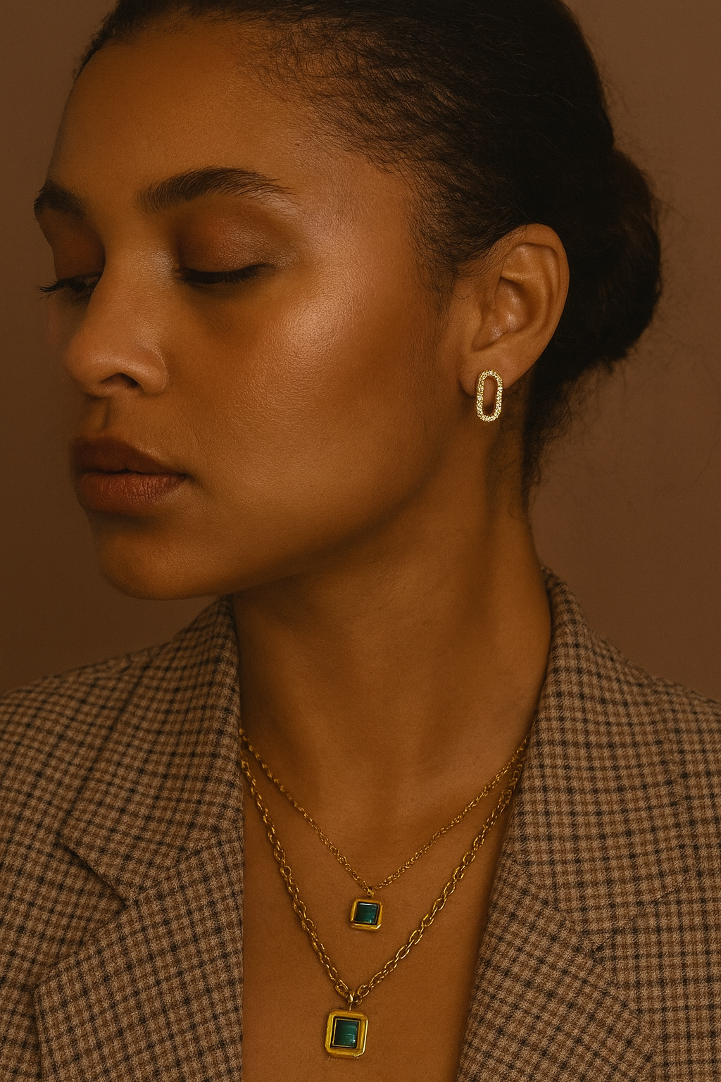 Verdant Duo Layered Necklace