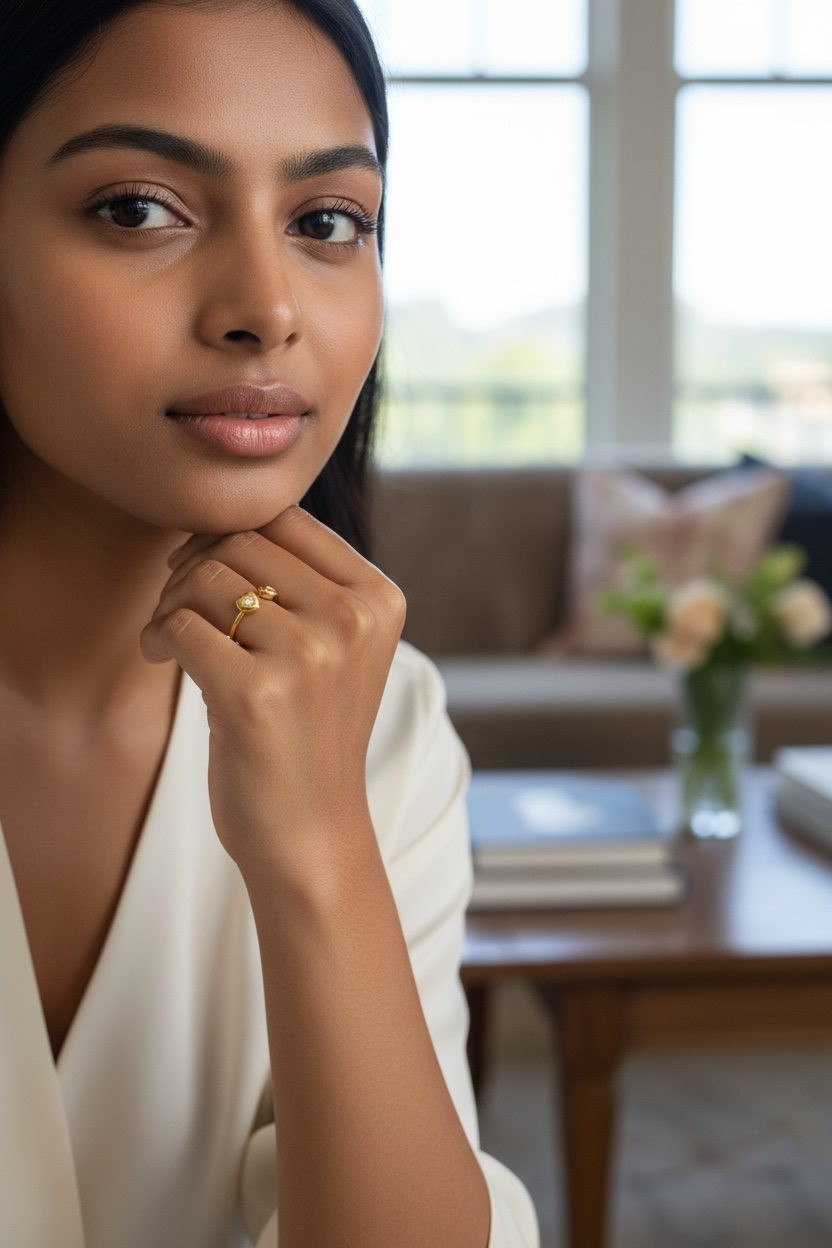 Forever Hearts Adjustable Ring