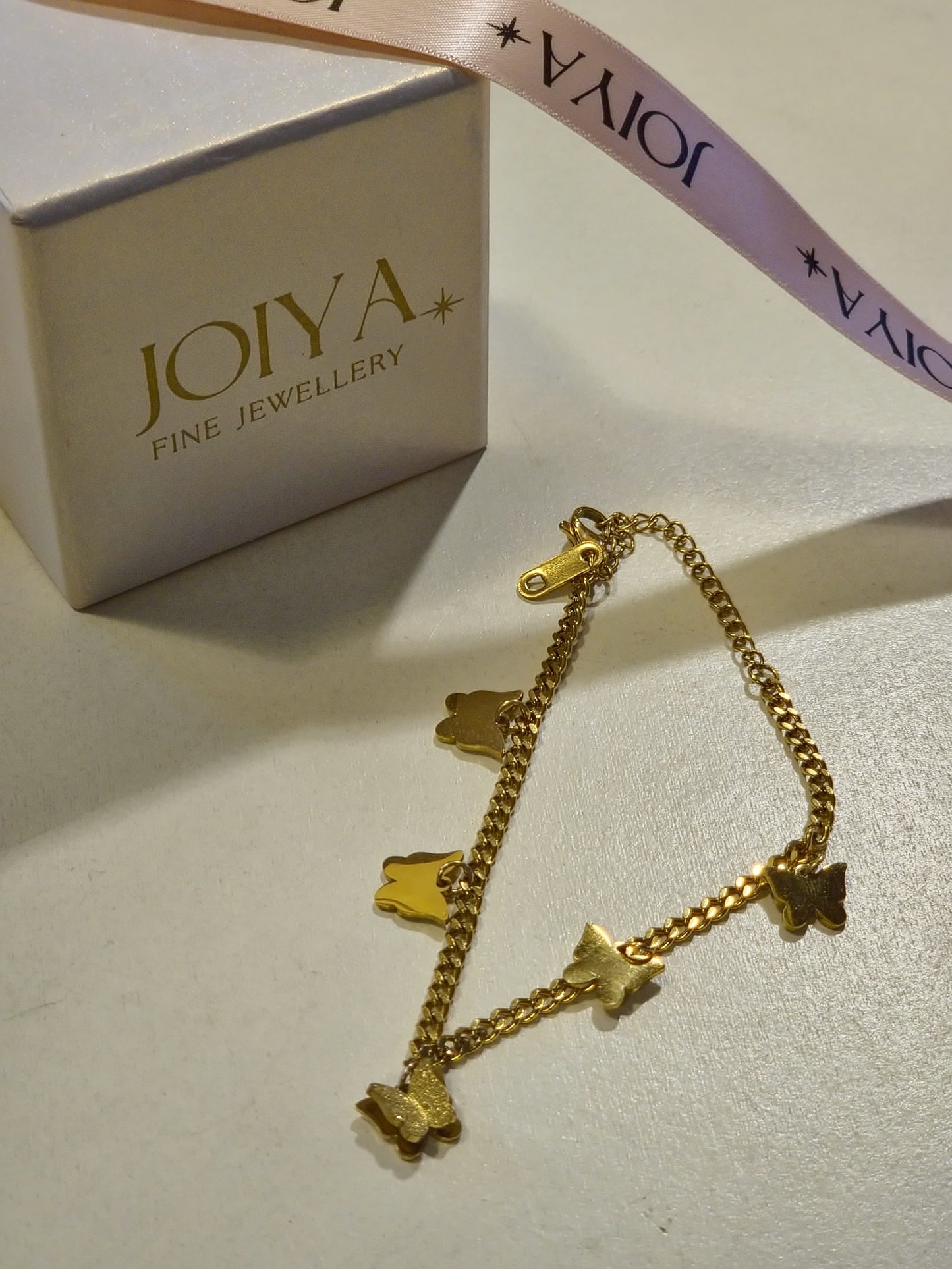 Golden Flutter Butterfly Bracelet