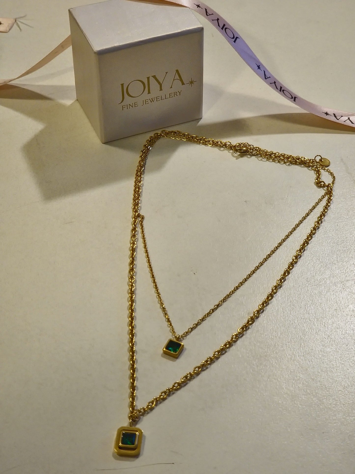 Verdant Duo Layered Necklace