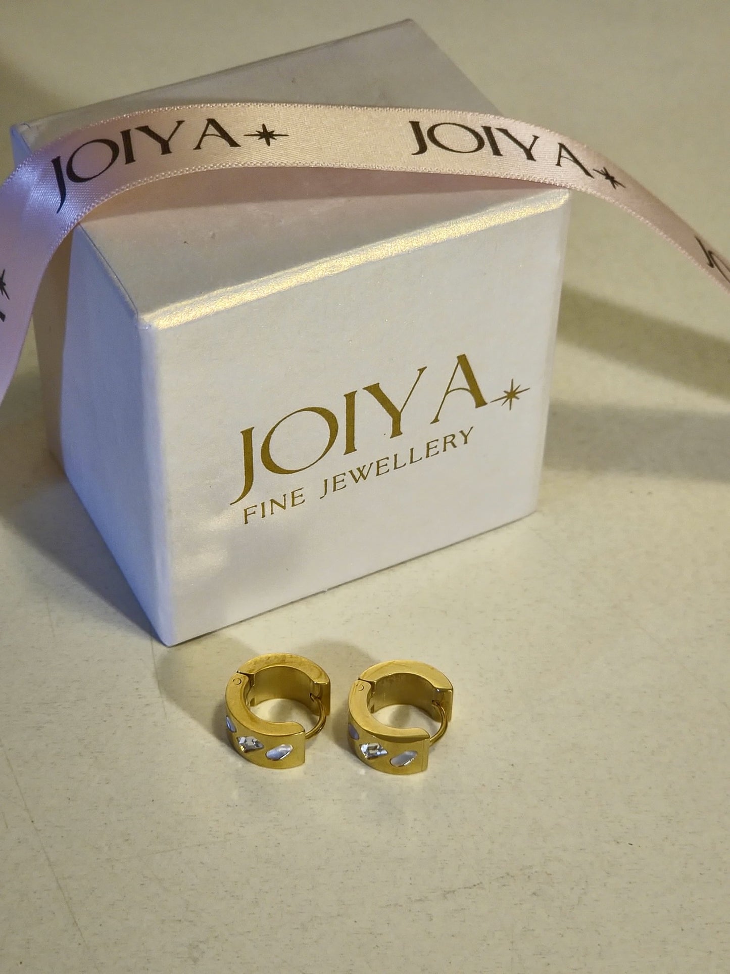 Luna Speckle Hoop Earrings
