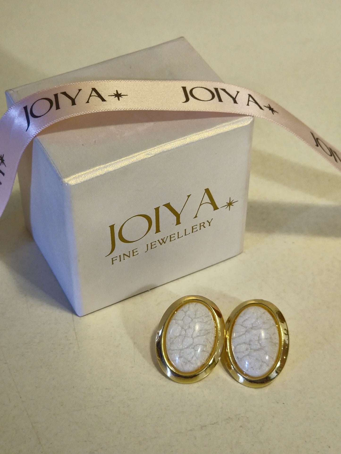 Aurora Frost Oval Earrings