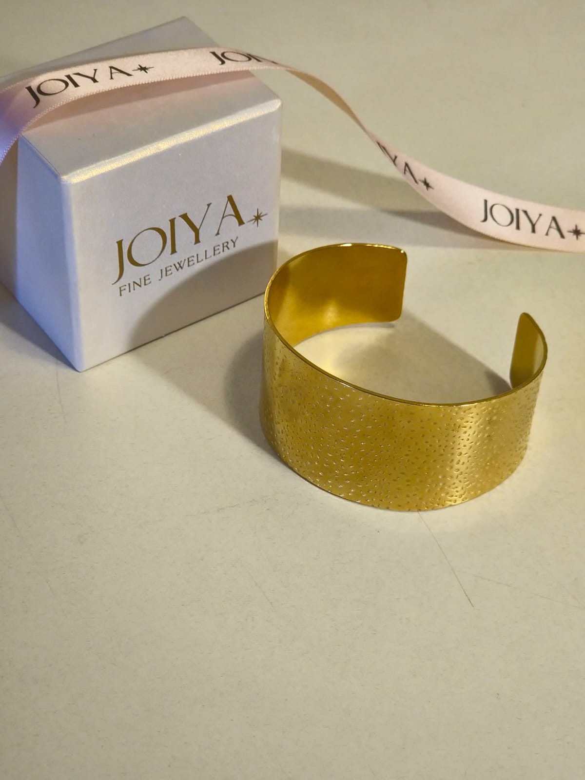 Golden Aura Textured Cuff