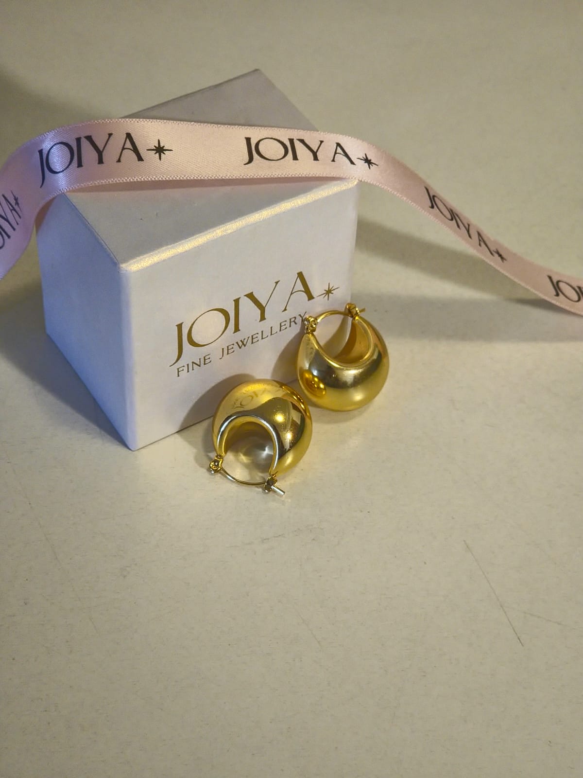 Golden Glow Hoops