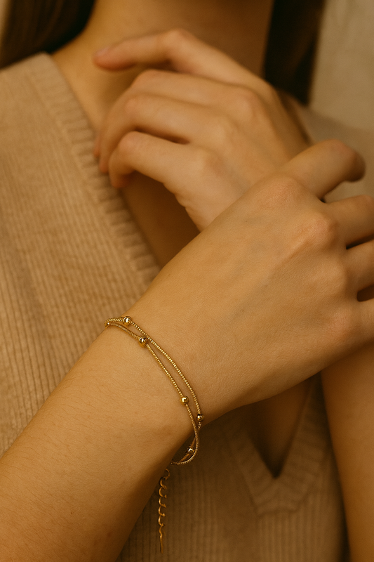 Aurea Bead Chain Bracelet