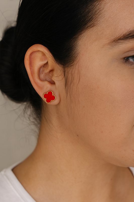 Crimson Clover Studs