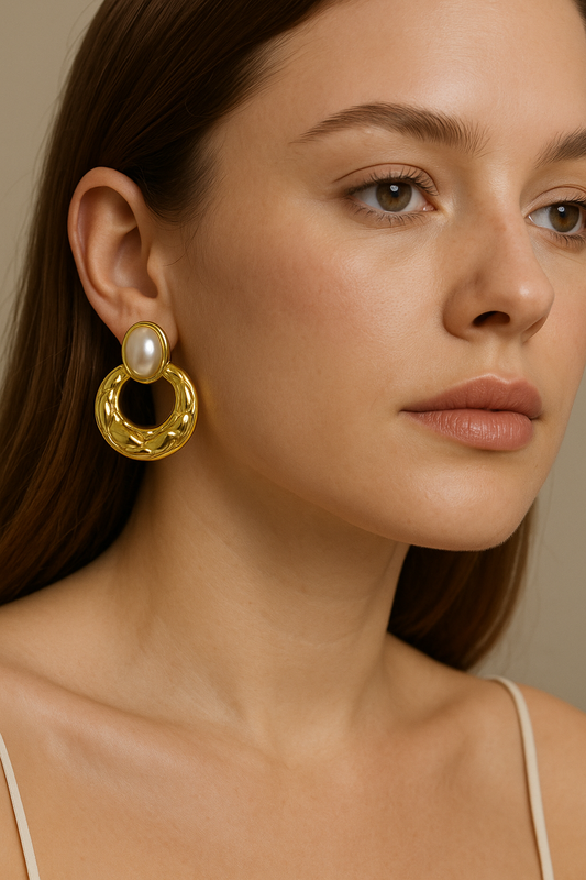 Aurelia Pearl Crest Earrings