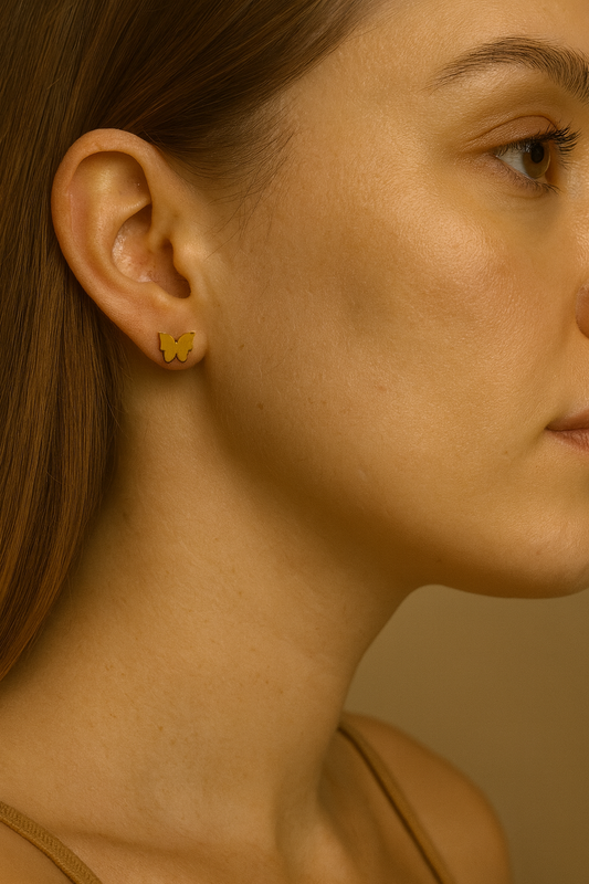 Golden Flutter Studs