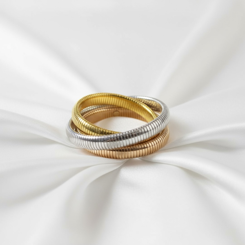 TriLuxe Serpentine Coil Bangle Set