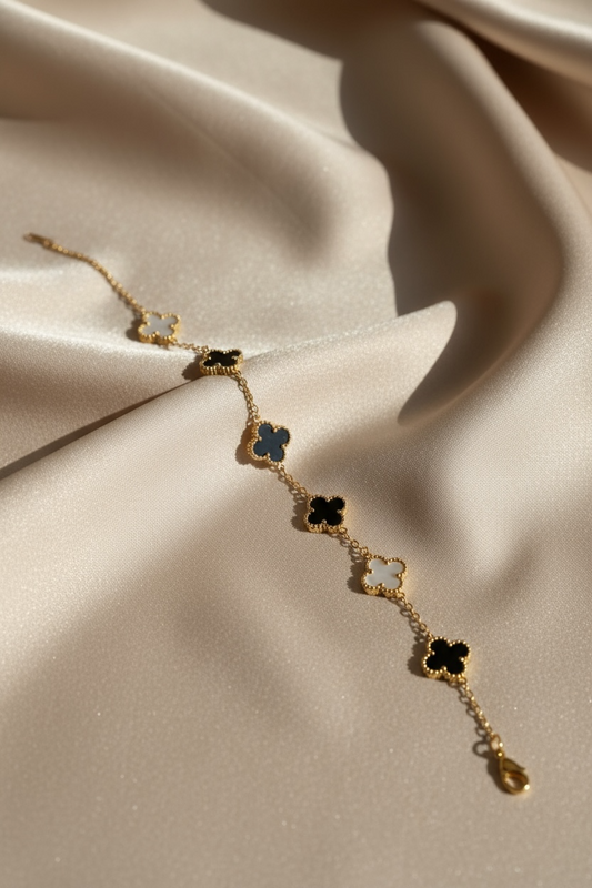 Golden Clover Elegance Bracelet