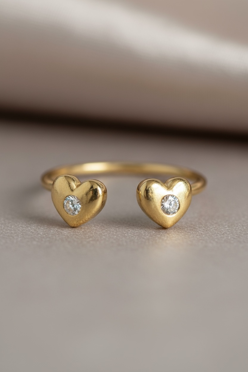 Forever Hearts Adjustable Ring