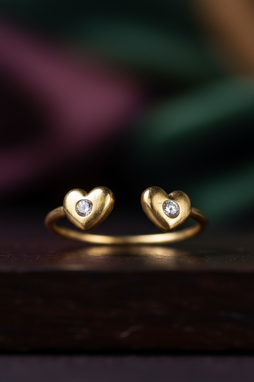 Forever Hearts Adjustable Ring