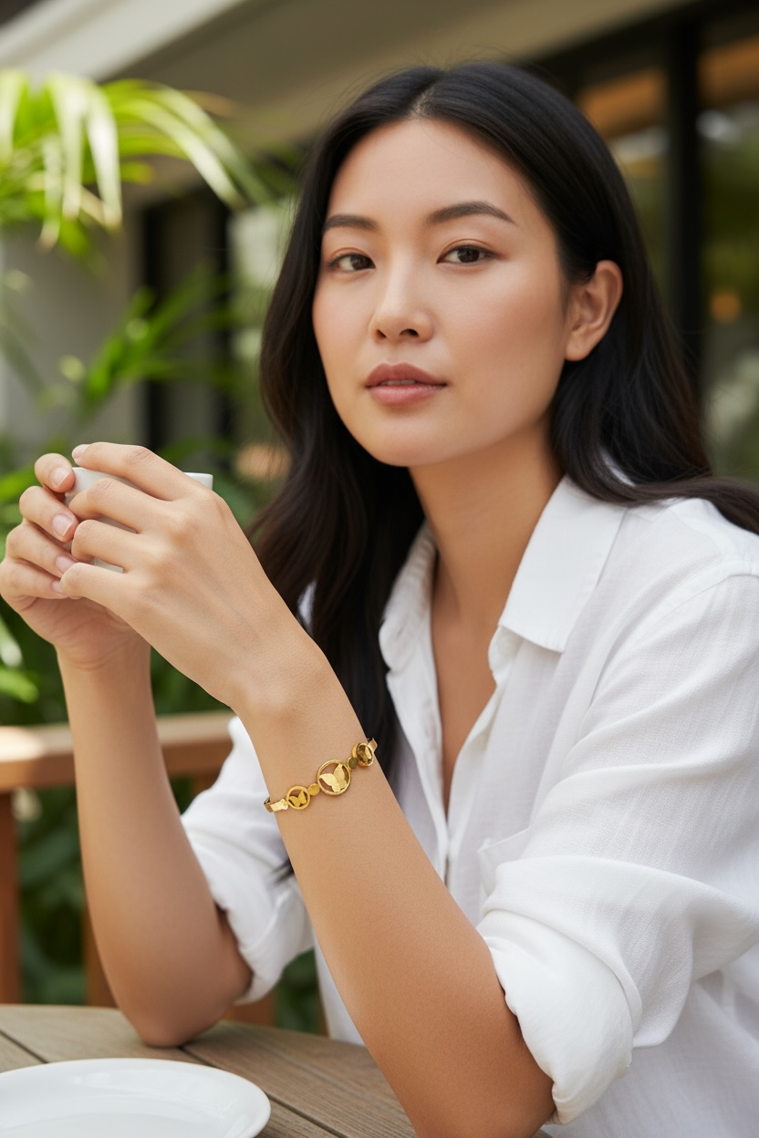 Butterfly Elegance Gold Bracelet