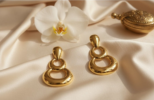 Bold Luxe Teardrop Loop Earrings