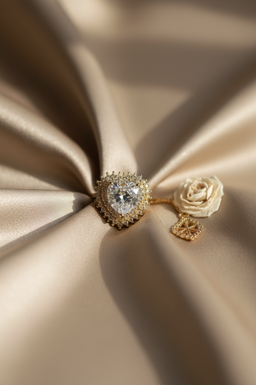 Luxury Heart-Cut Statement Rin