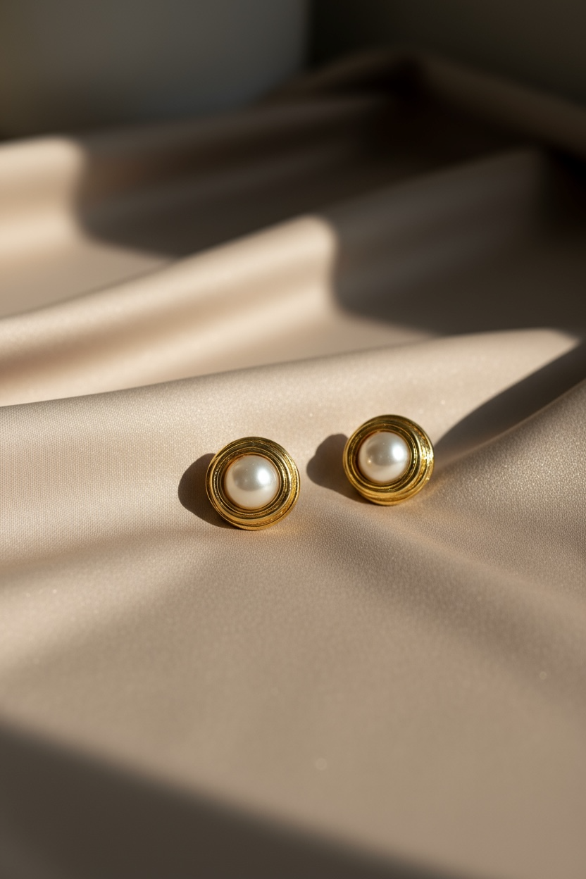 Classic Pearl Stud Earrings