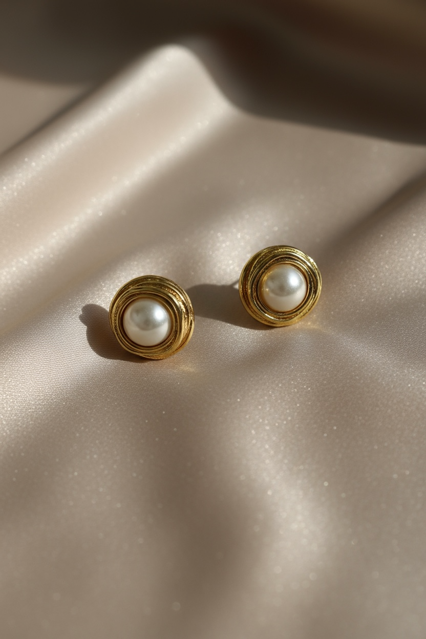 Classic Pearl Stud Earrings