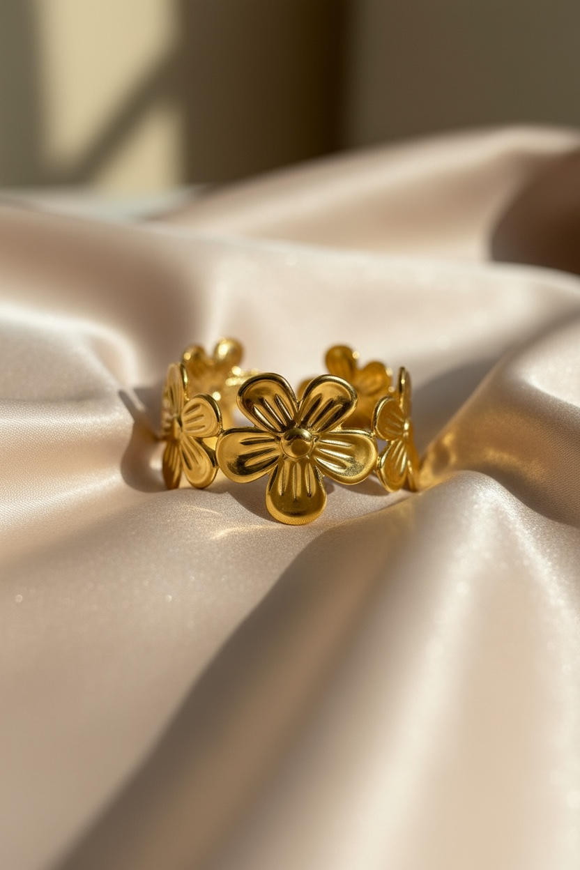 Golden Bloom Adjustable Bracelet