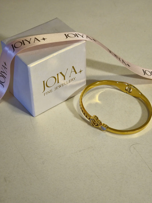 Twin Hearts Bangle